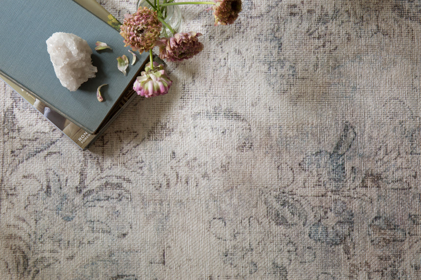 Loren Rug 04 | Silver / Slate