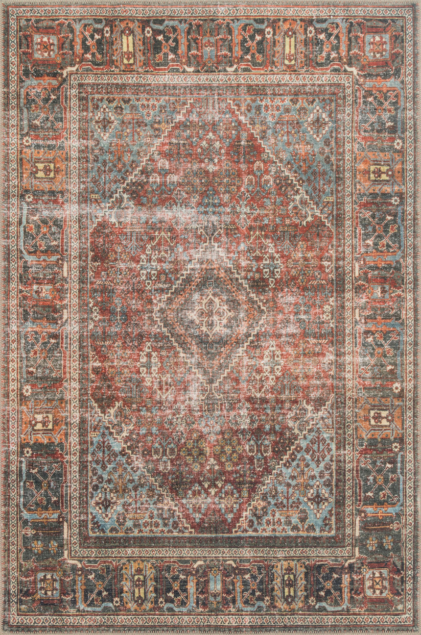 Loren Rug 13 | Brick / Midnight