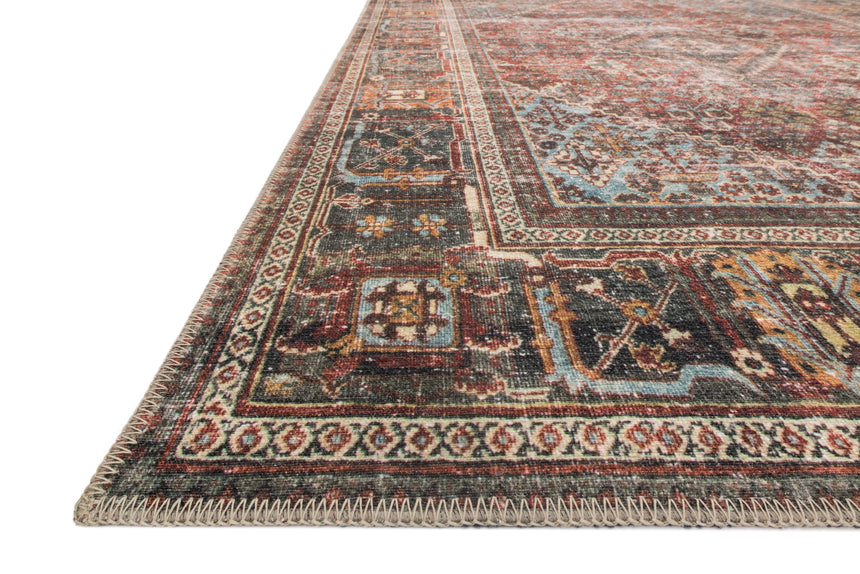 Loren Rug 13 | Brick / Midnight