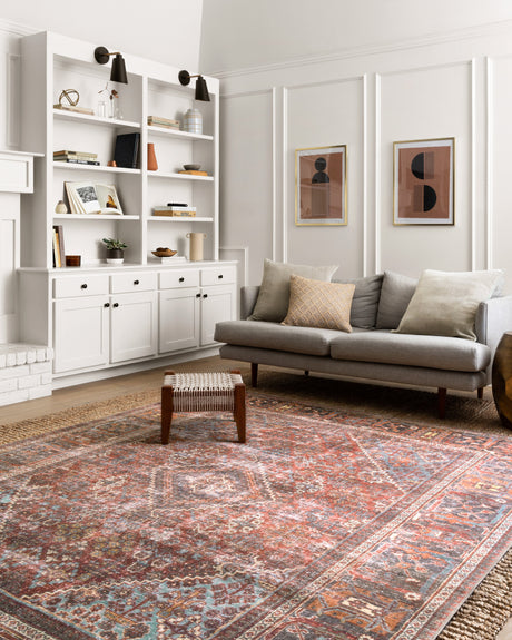 Loren Rug 13 | Brick / Midnight