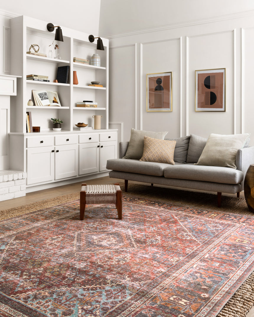 Loren Rug 13 | Brick / Midnight