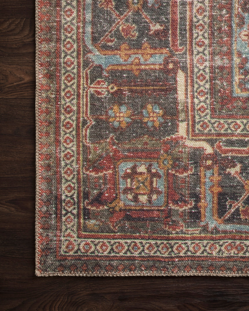 Loren Rug 13 | Brick / Midnight