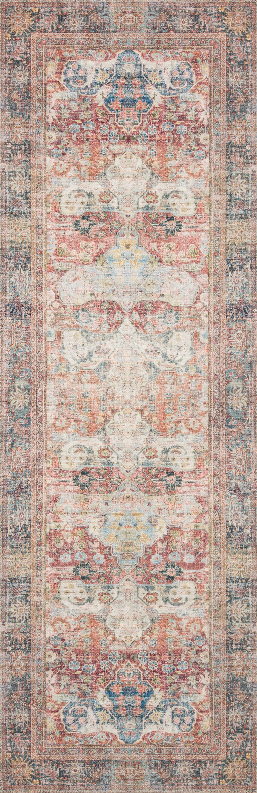 Loren Rug 14 | Brick / Multi