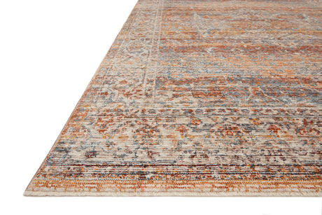 Lourdes Rug 07 | Tangerine / Ocean