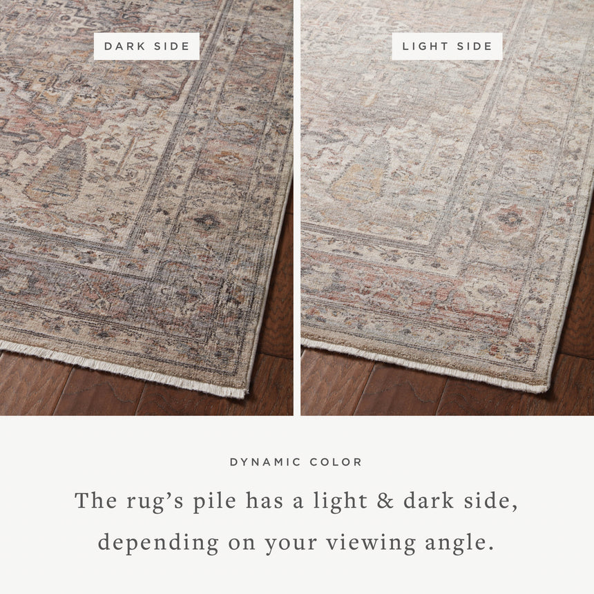 Lyra Rug 05 | Sunset / Silver
