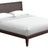 Warm Walnut with Velvet Slate Fabric | Mobican Lea Bed | Valley Ridge Furniture