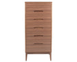 Natural Walnut | Mobican Leila Narrow Chest | Valley Ridge Furniture