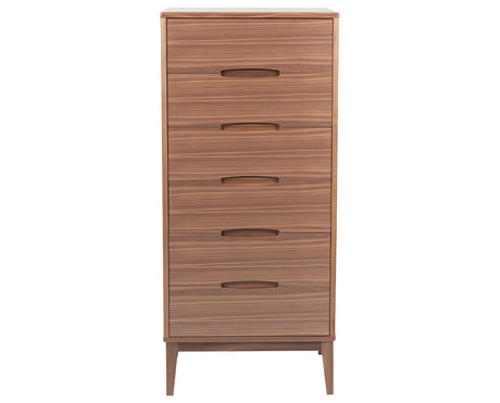 Natural Walnut | Mobican Leila Narrow Chest | Valley Ridge Furniture