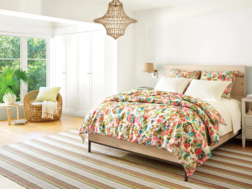 Sloane Stripe Handwoven Cotton Rug