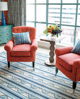 Button Hand Micro Hooked Wool Rug