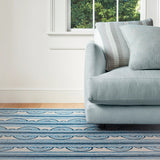 Button Hand Micro Hooked Wool Rug