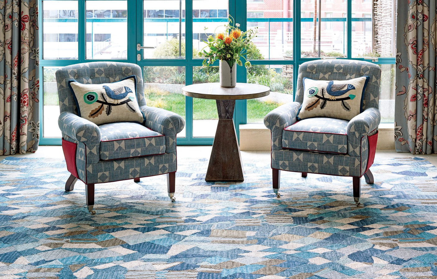 Deer Leap Hand Hooked Wool Rug