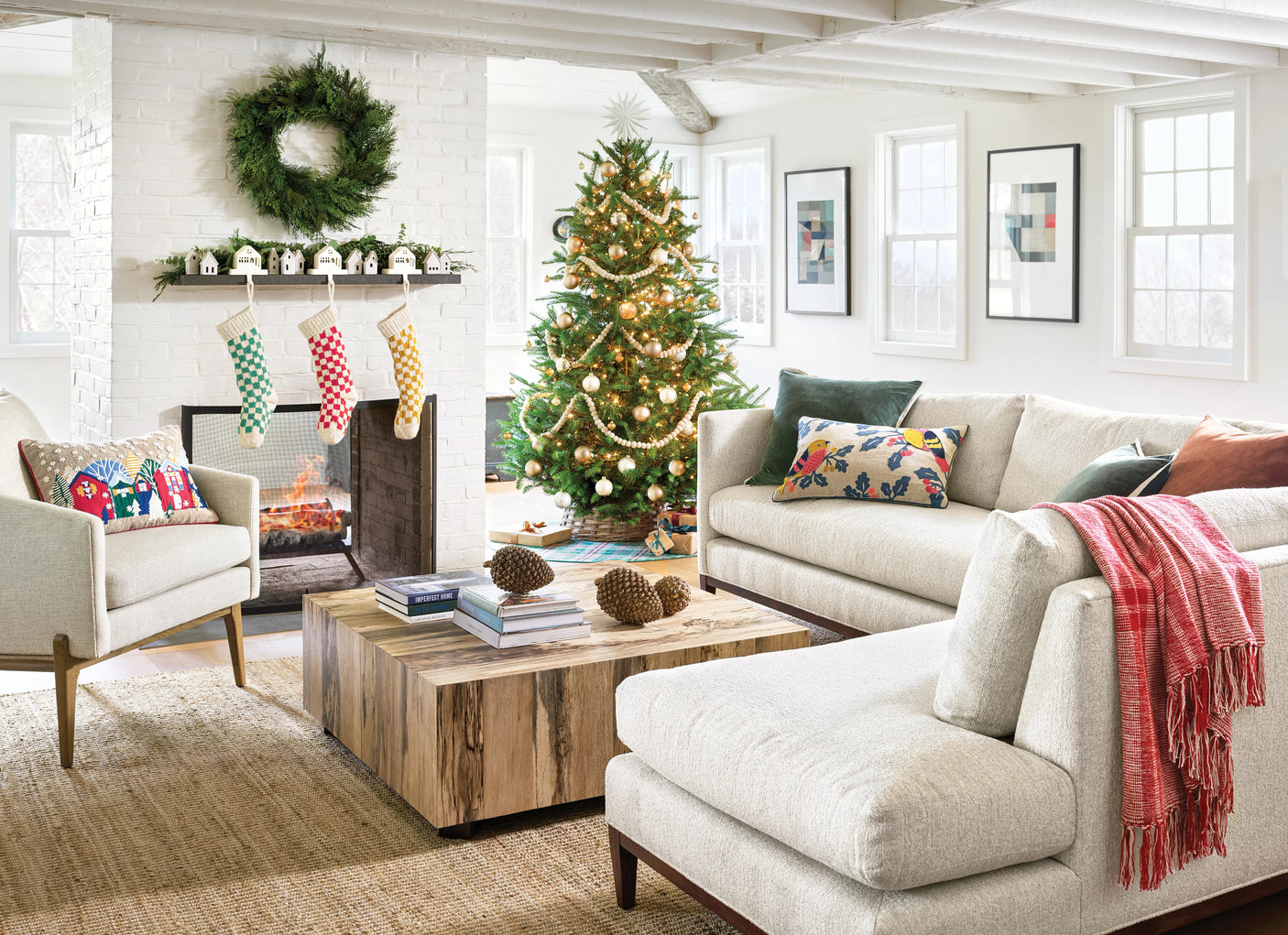 Gridwork Handwoven Jute Rug