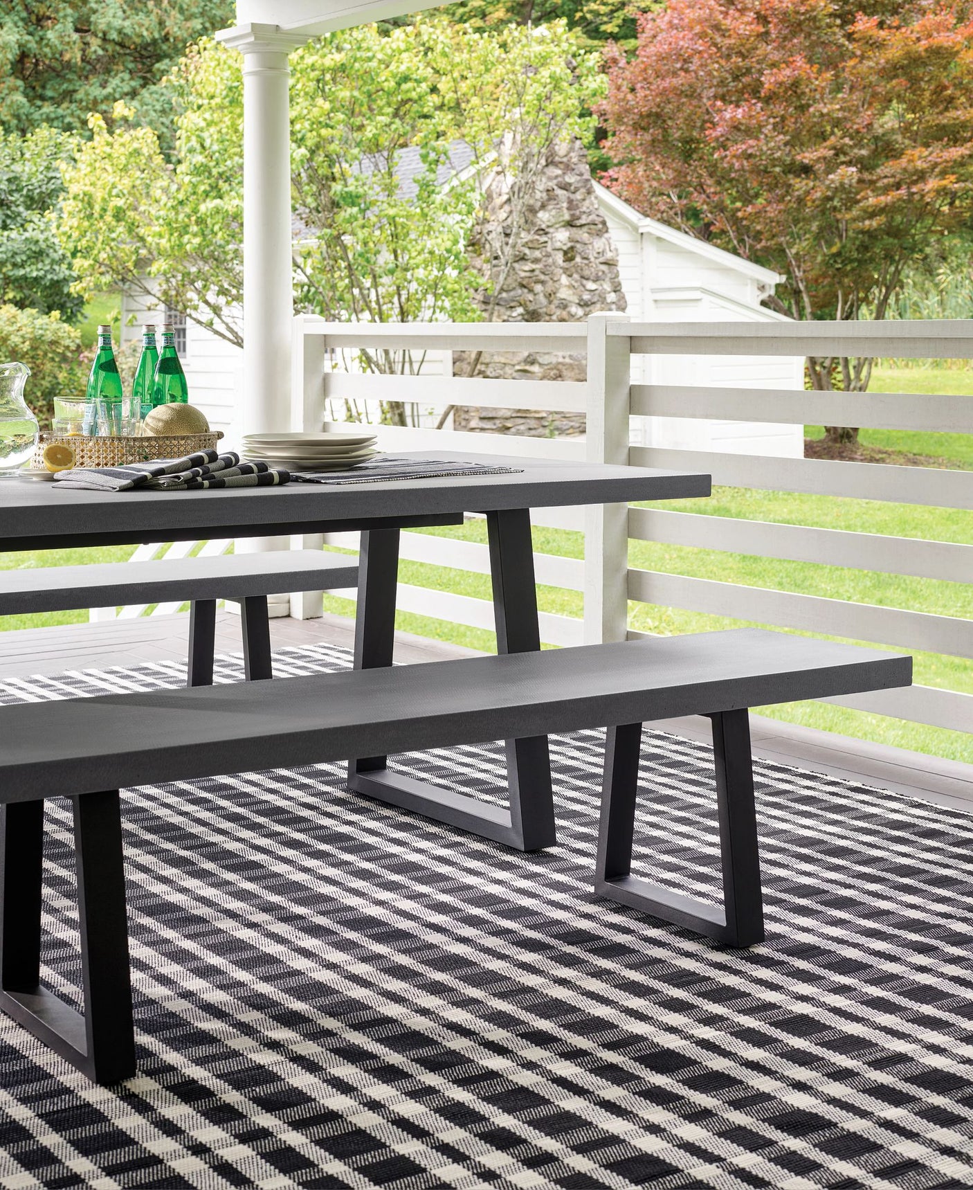 Tattersall Handwoven Indoor/Outdoor Rug