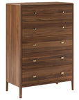 Smoked Walnut with Bronze Handles | Mobican Luna High Chest | Valley Ridge Furniture