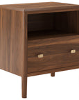 Smoked Walnut with Bronze Handles | Mobican Luna Night Table | Valley Ridge Furniture