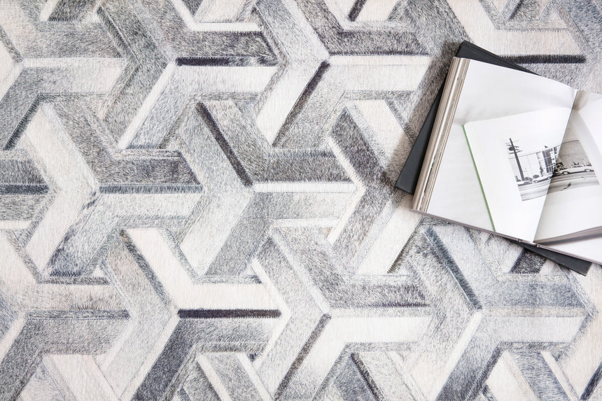 Maddox Rug 05 | Silver / Ivory