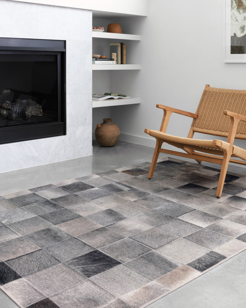 Maddox Rug 06 | Charcoal / Grey