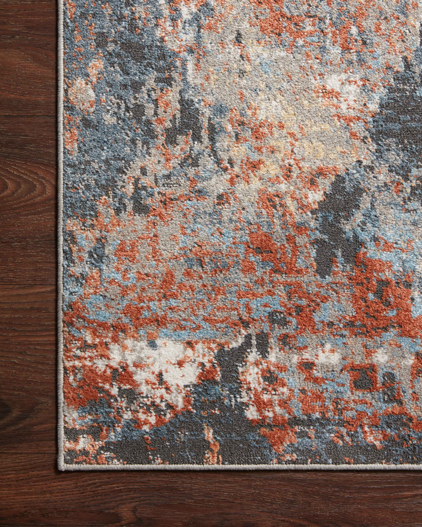 Maeve Rug 01 | Silver / Apricot