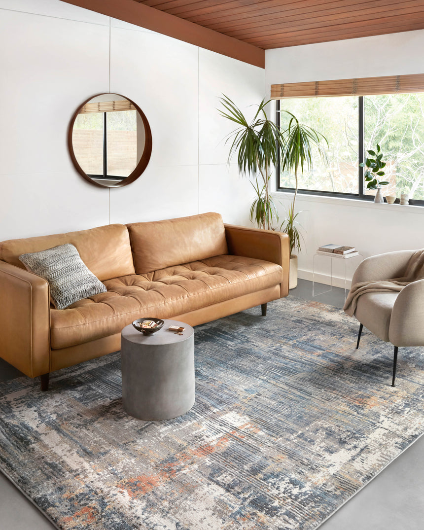 Maeve Rug 03 | Slate / Apricot