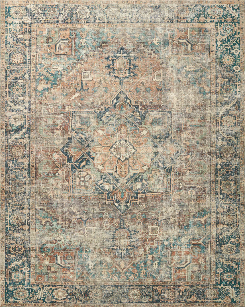 Margot Rug 02 | Terracotta / Lagoon