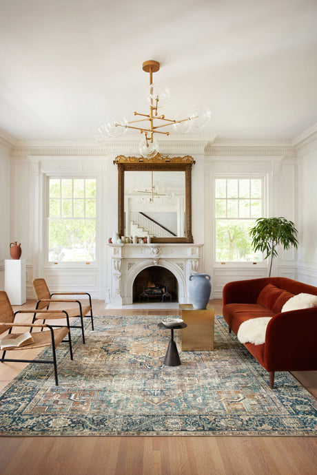 Margot Rug 02 | Terracotta / Lagoon