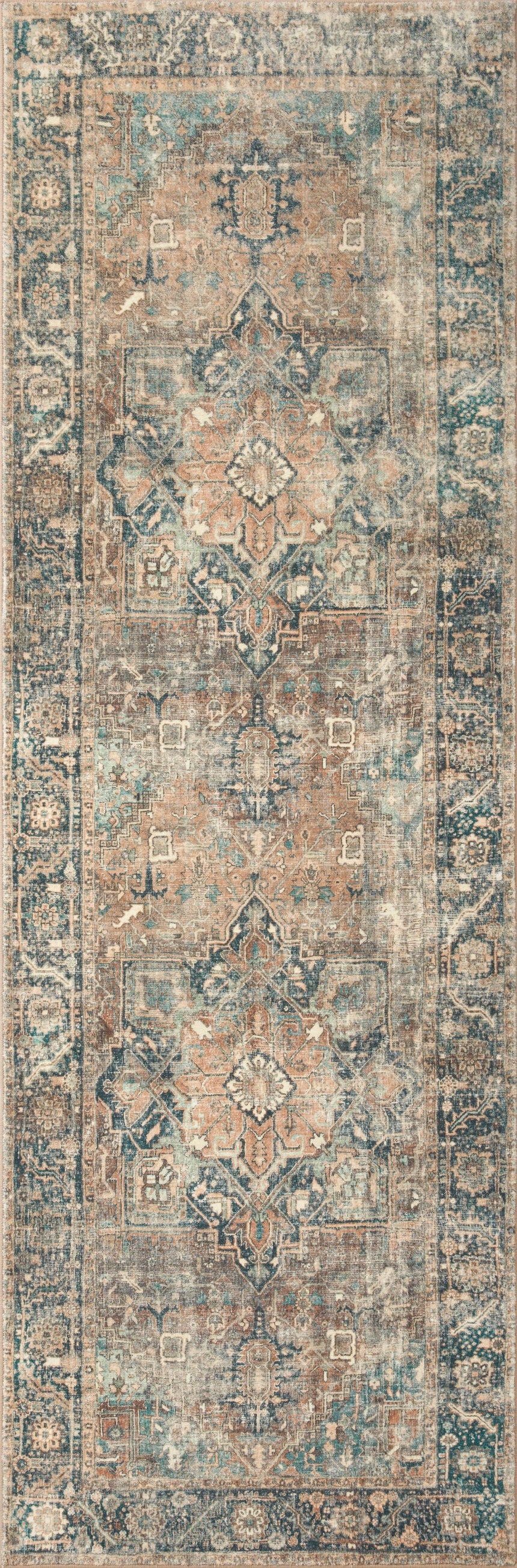 Margot Rug 02 | Terracotta / Lagoon