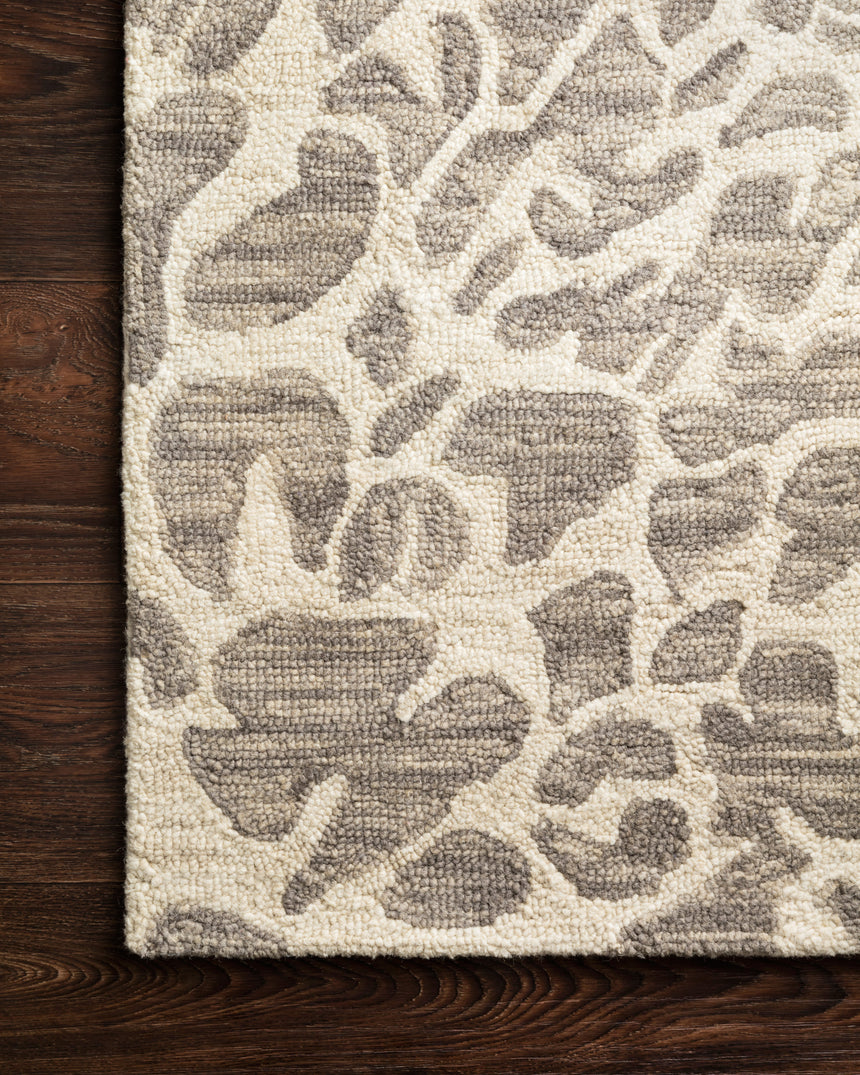 Masai Rug 02 | Grey / Ivory