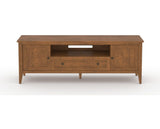 Canadel Accent Media Unit 7225 in Oak Washed, front view