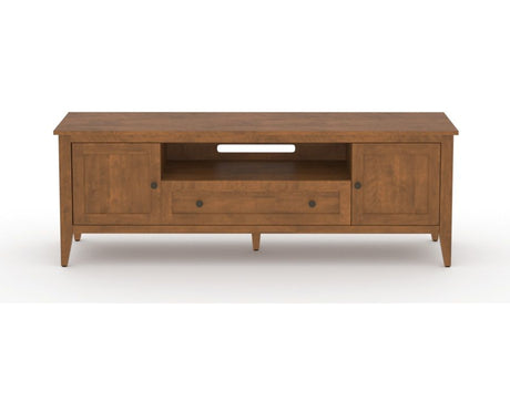 Canadel Accent Media Unit 7225 in Oak Washed, front view