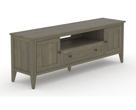 Canadel Accent Media Unit 7225 in 08 Shadow, three-quarter view