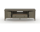 Canadel Accent Media Unit 7225 in 08 Shadow, open view
