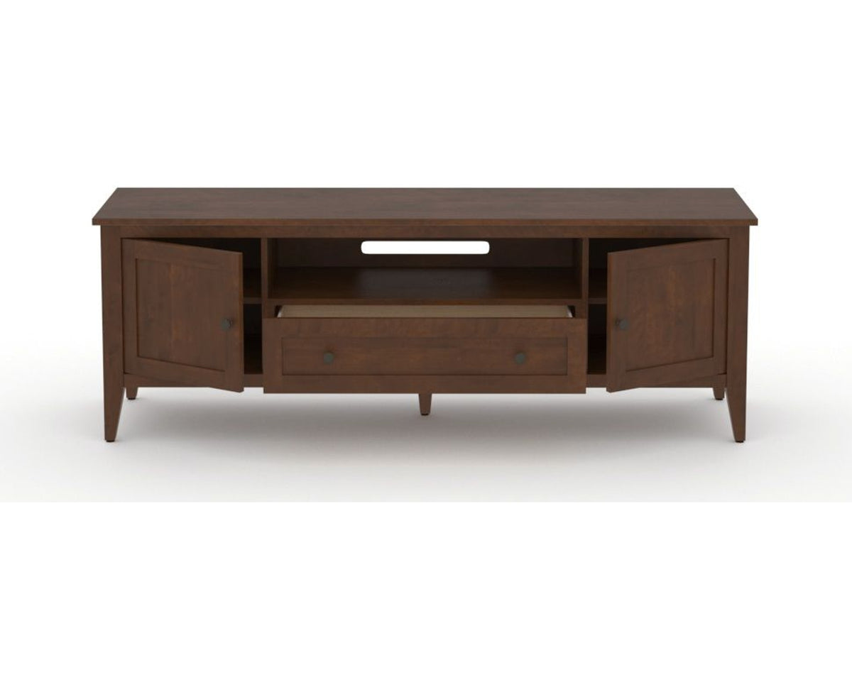 Canadel Accent Media Unit 7225 in 19 Cognac Washed, open view