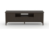 Canadel Accent Media Unit 7225 in 59 Davy's Grey, front view