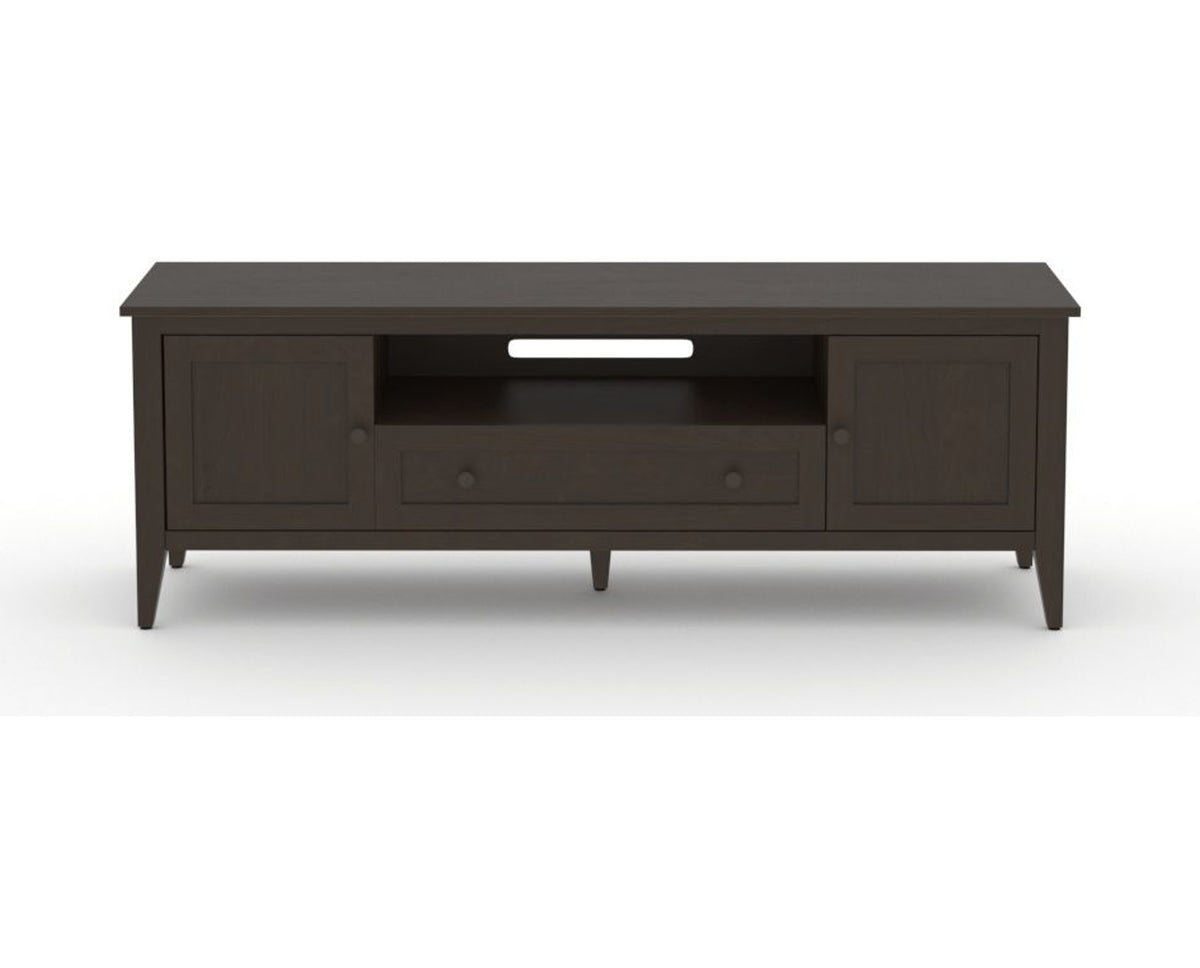 Canadel Accent Media Unit 7225 in 59 Davy's Grey, front view