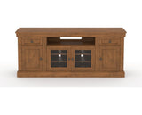 Canadel Accent Media Unit 7230 in Oak Washed, front view