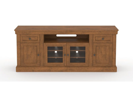 Canadel Accent Media Unit 7230 in Oak Washed, front view