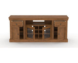 Canadel Accent Media Unit 7230 in Oak Washed, open view