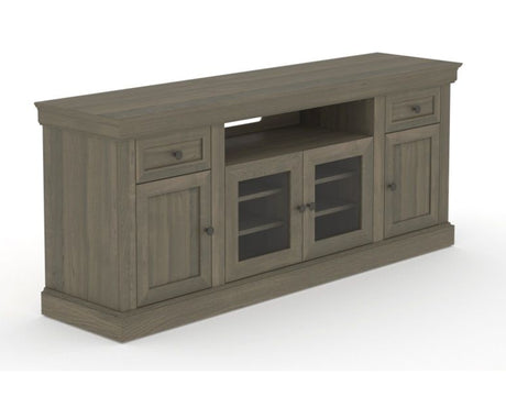 Canadel Accent Media Unit 7230 in 08 Shadow, three-quarter view