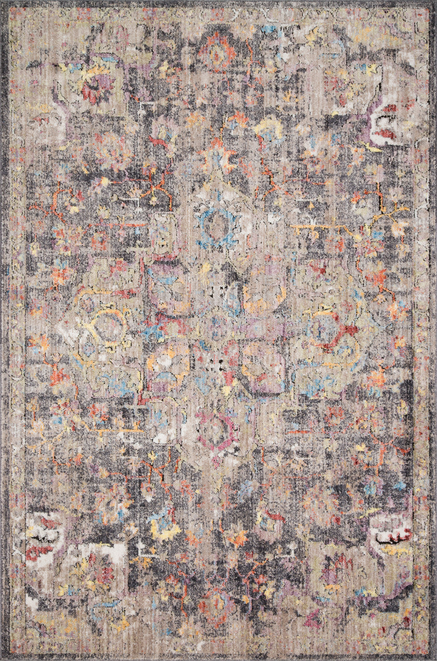 Medusa Rug 06 | Charcoal / Fiesta