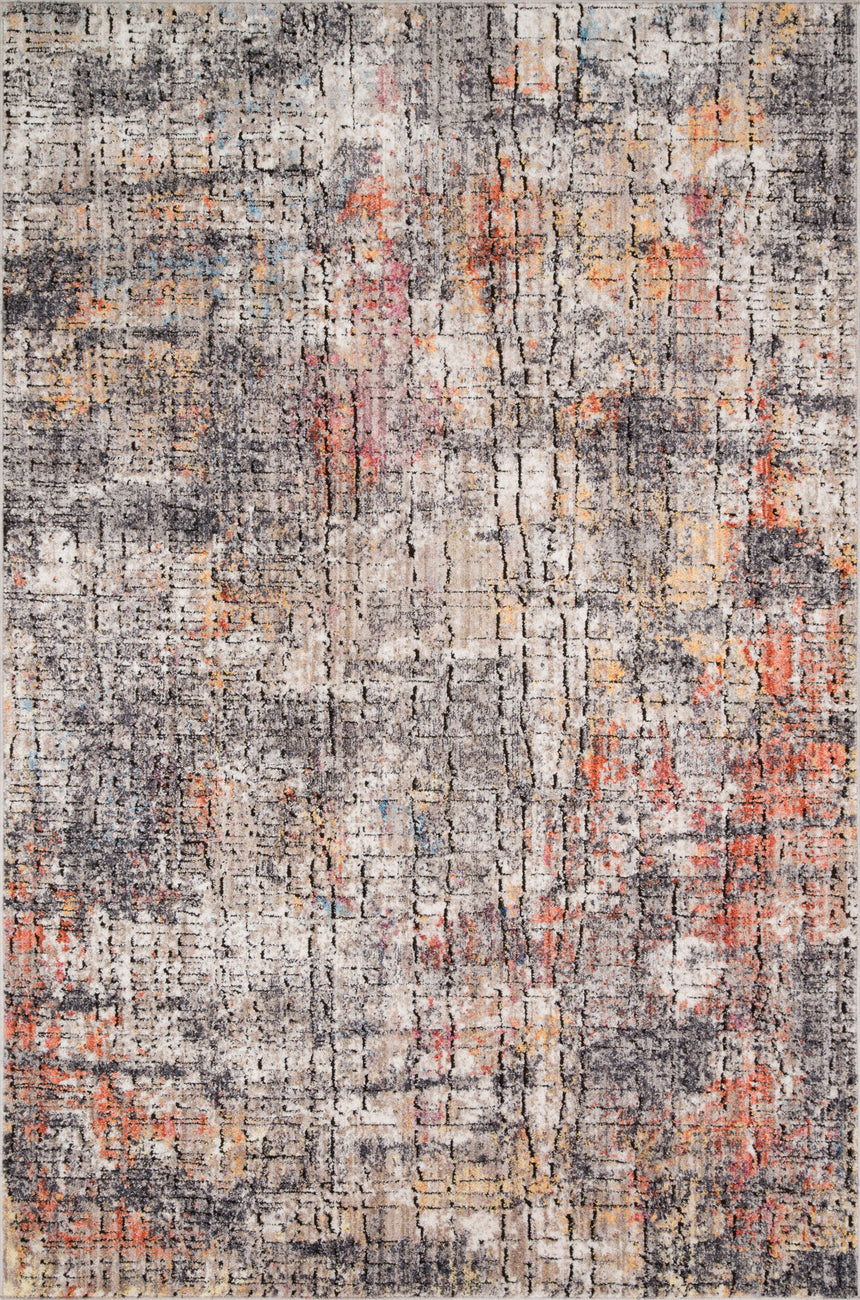 Medusa Rug 07 | Graphite / Sunset