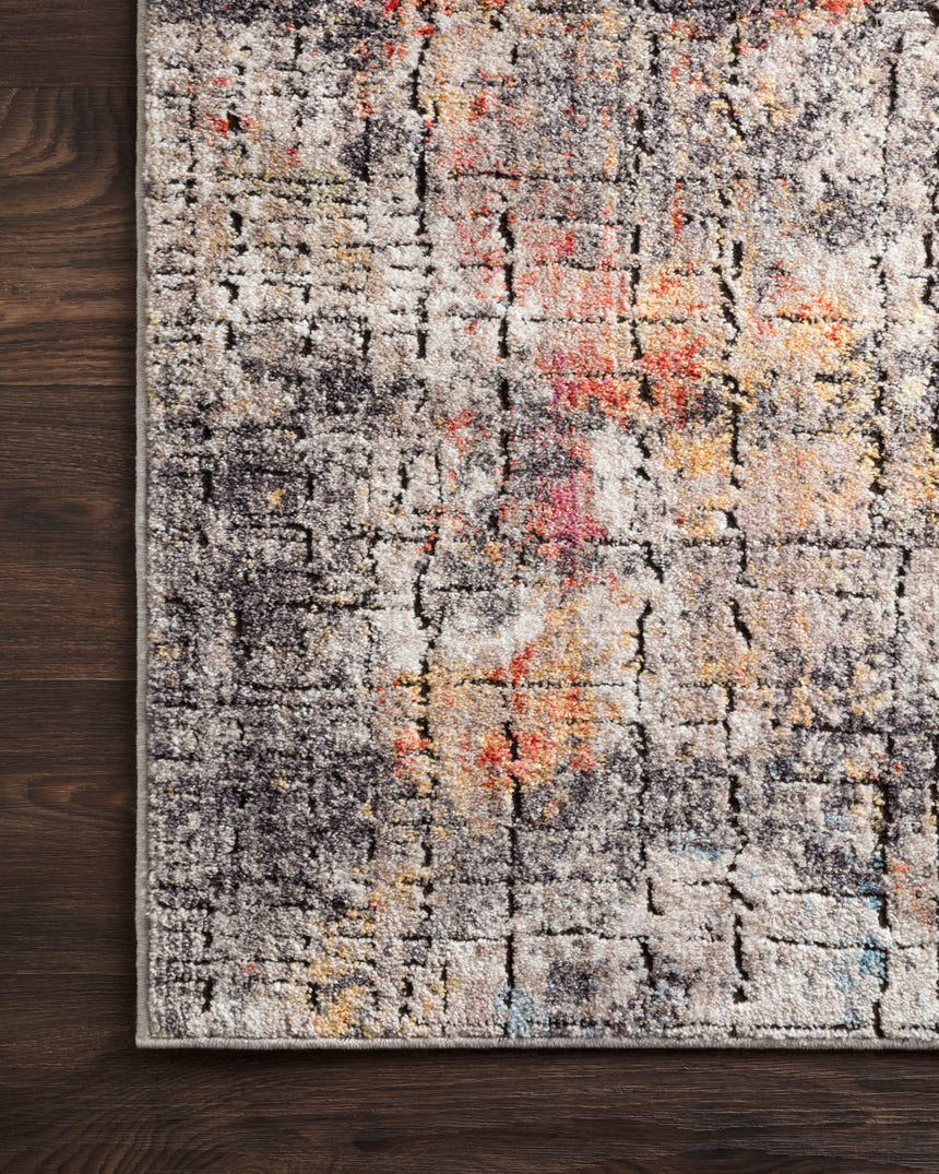 Medusa Rug 07 | Graphite / Sunset