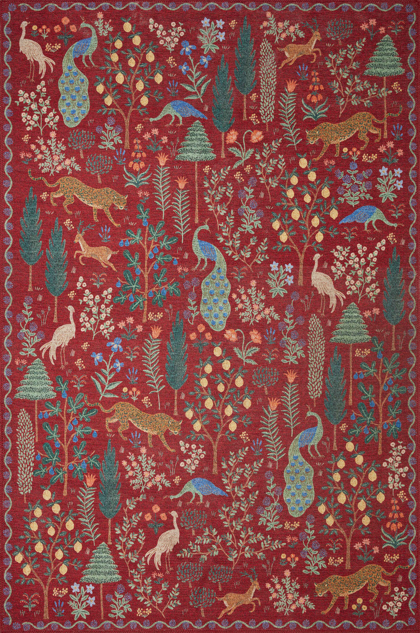 Menagerie Rug 02 | Crimson