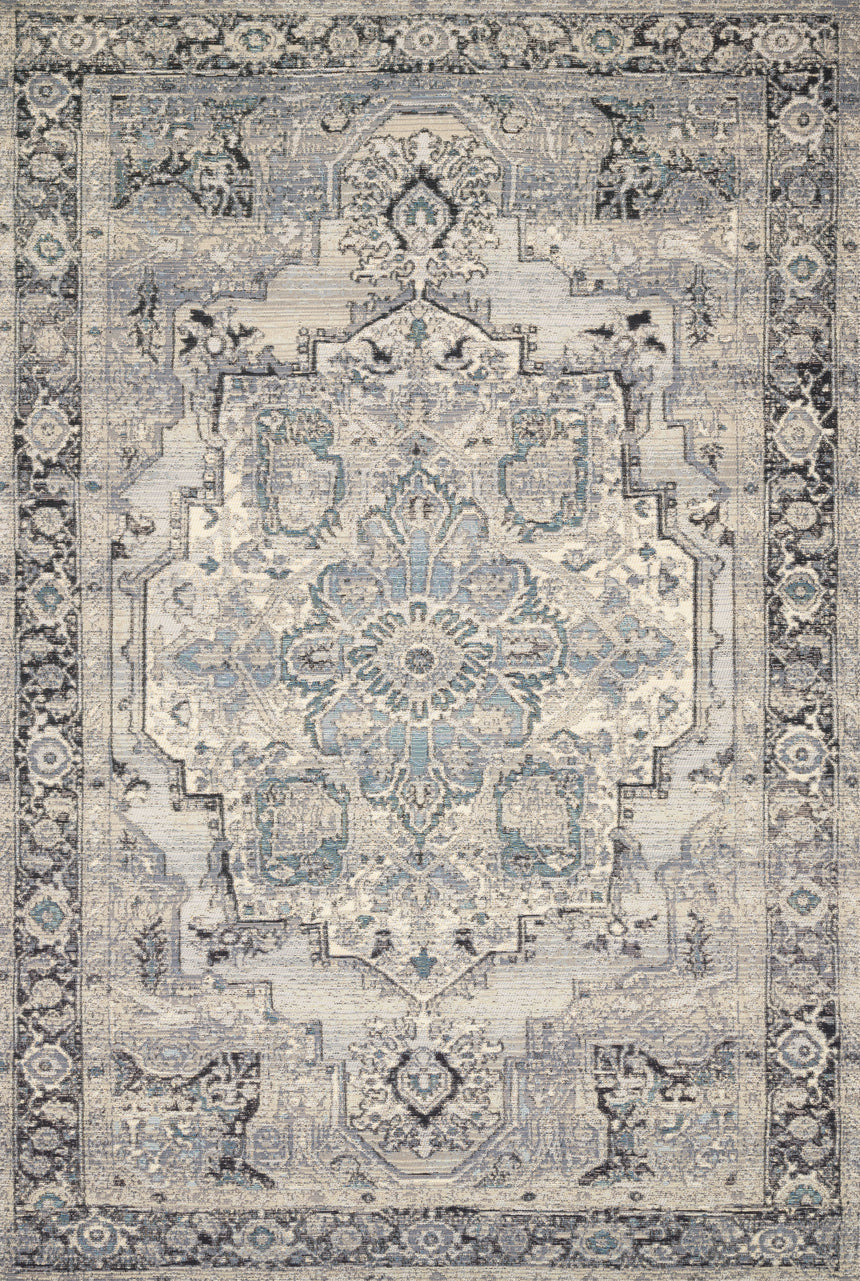 Mika Rug 01 | Grey / Blue