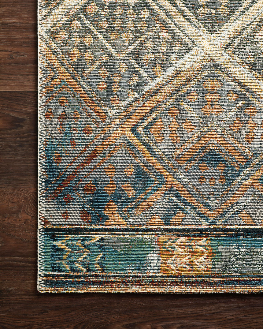 Mika Rug 02 | Ivory / Mediterranean