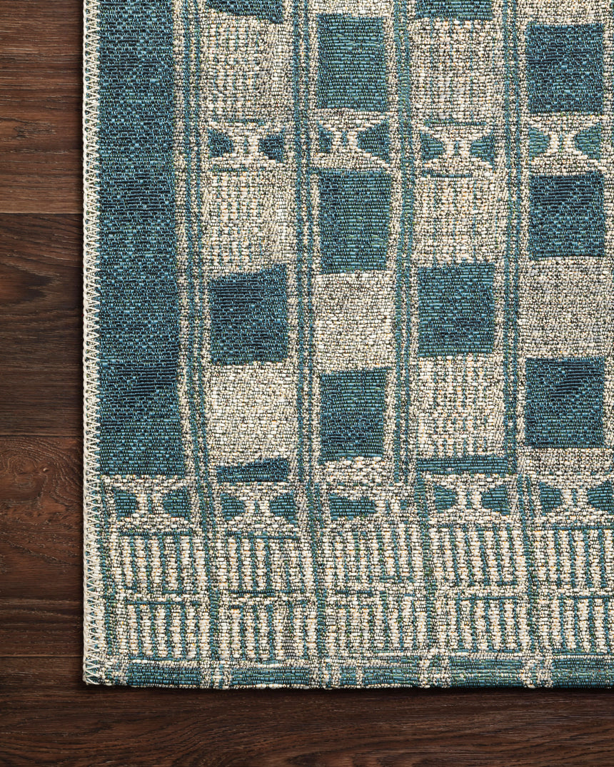 Mika Rug 08 | Blue / Ivory