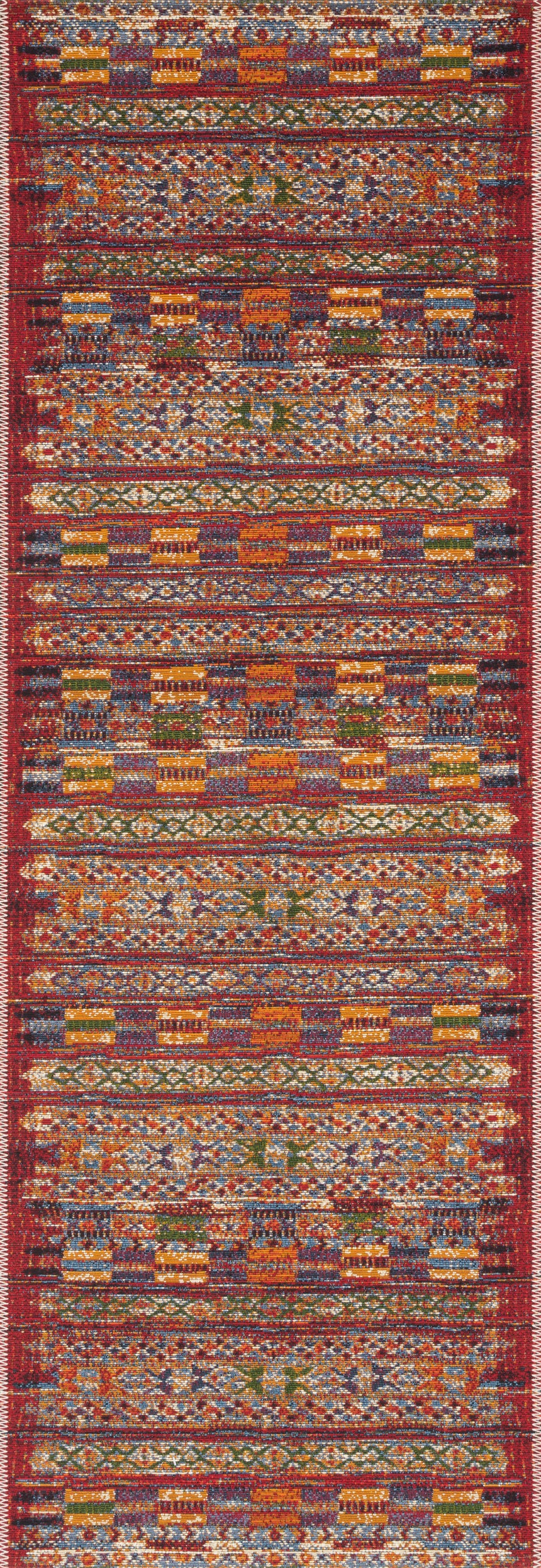Mika Rug 09 | Red / Multi