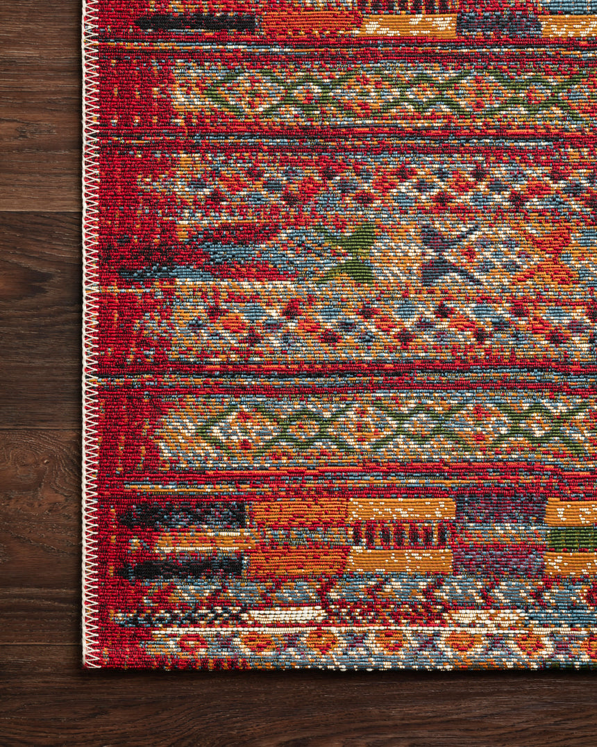 Mika Rug 09 | Red / Multi