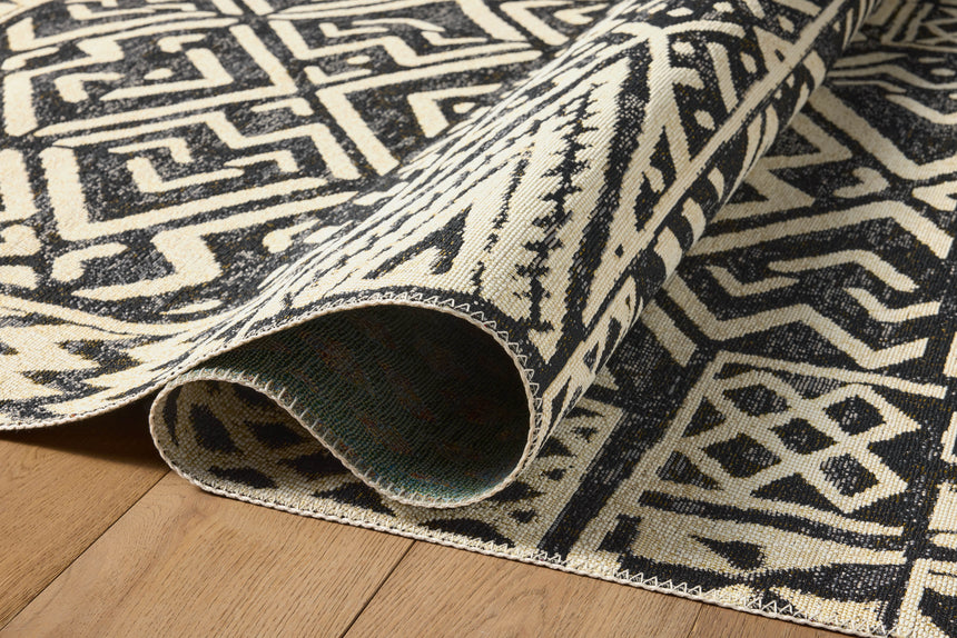Mika Rug 13 | Ivory / Black
