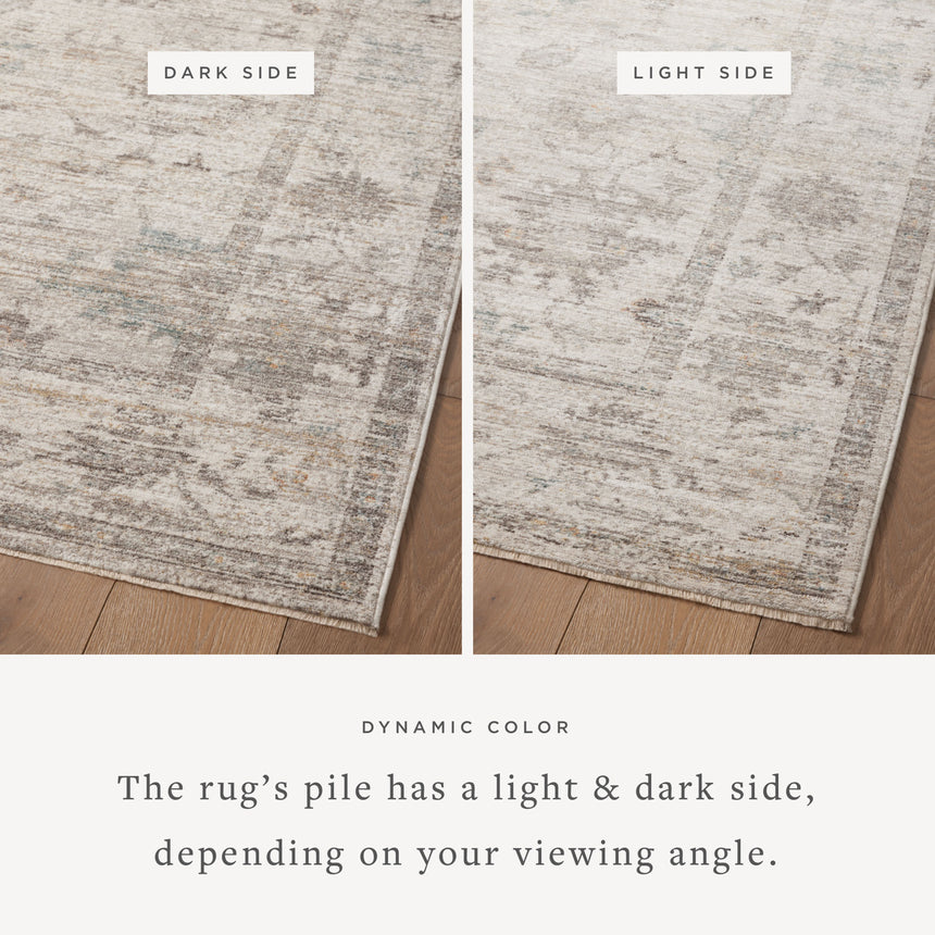 Millie Rug 01 | Silver / Dove